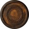 Ekena Millwork Federal Roped Large Ceiling Medallion (Fits Canopies up to 7 3/4"), 17 3/8"OD x 1 1/8"P, Rust CM17FERUS - alternate 1